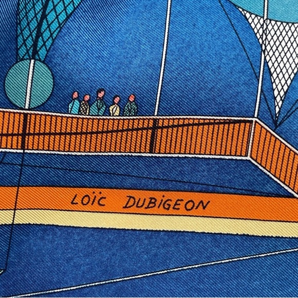 HERMES Les Folies Du Ciel Silk Scarf Carre 90 - Picture 11 of 17